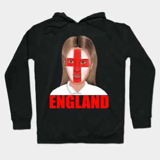 England Flag Football English Fan Hoodie